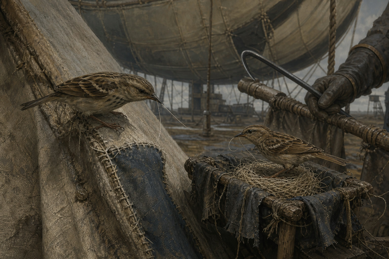 Stitchbirds moving through a mooring field