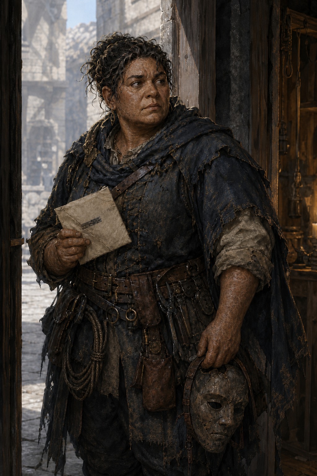 A traveler arriving with a history that the world can read