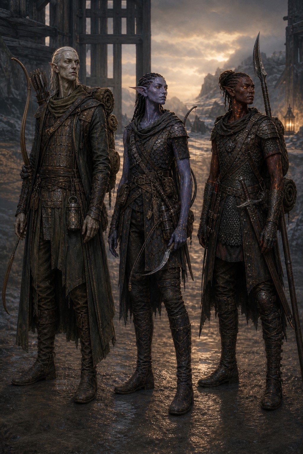 Adventuring loadouts fitted to taller lineages