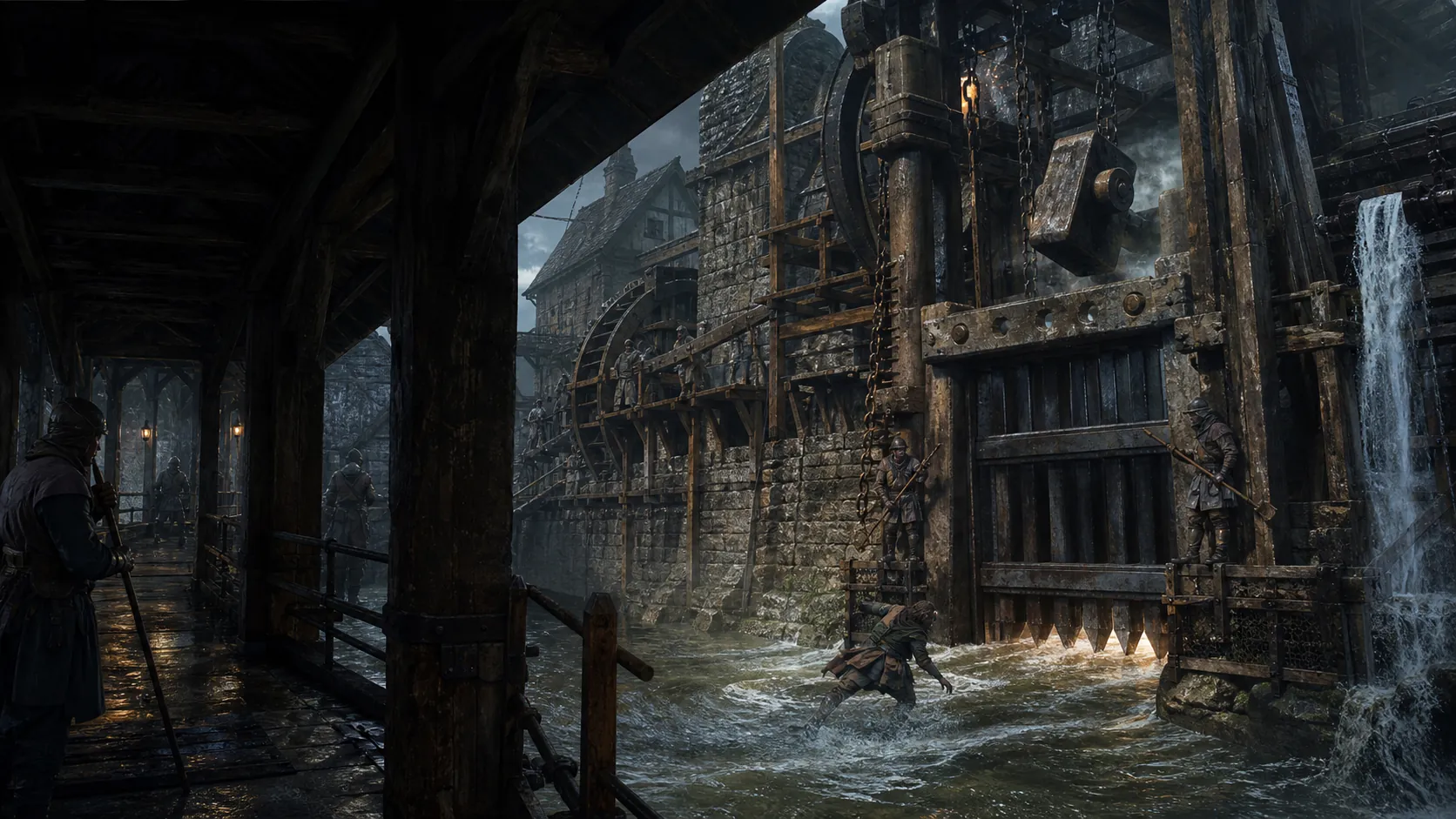 A company acts while a working mill gate closes